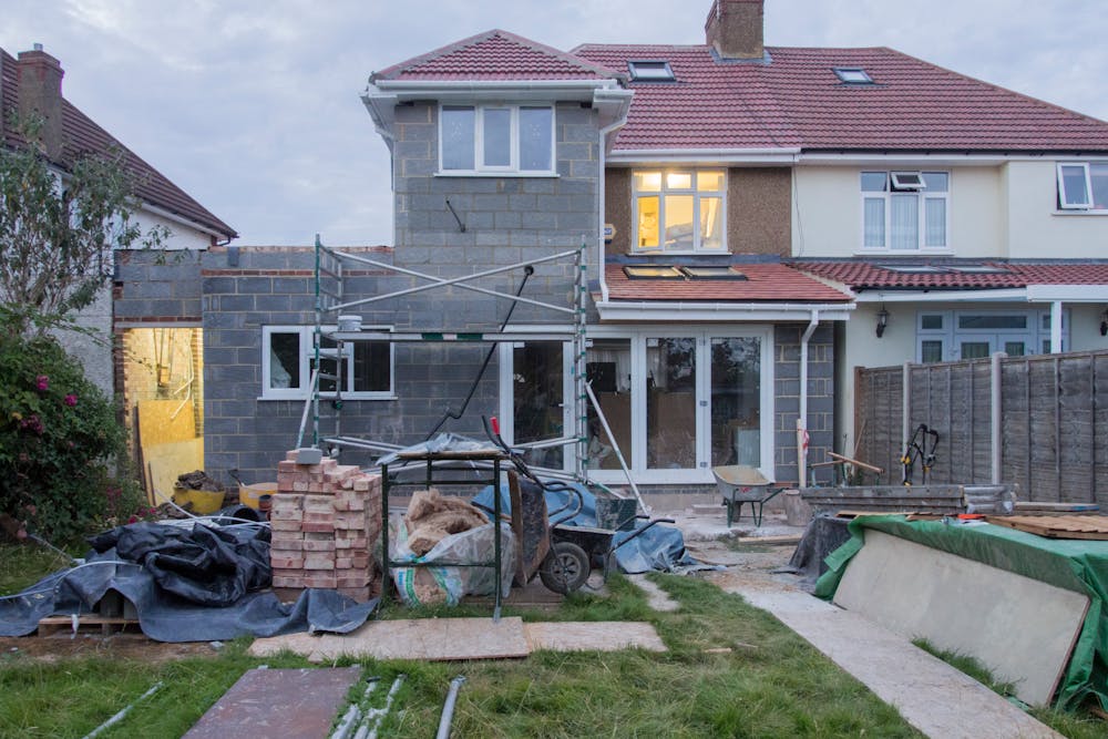 a home under renovation